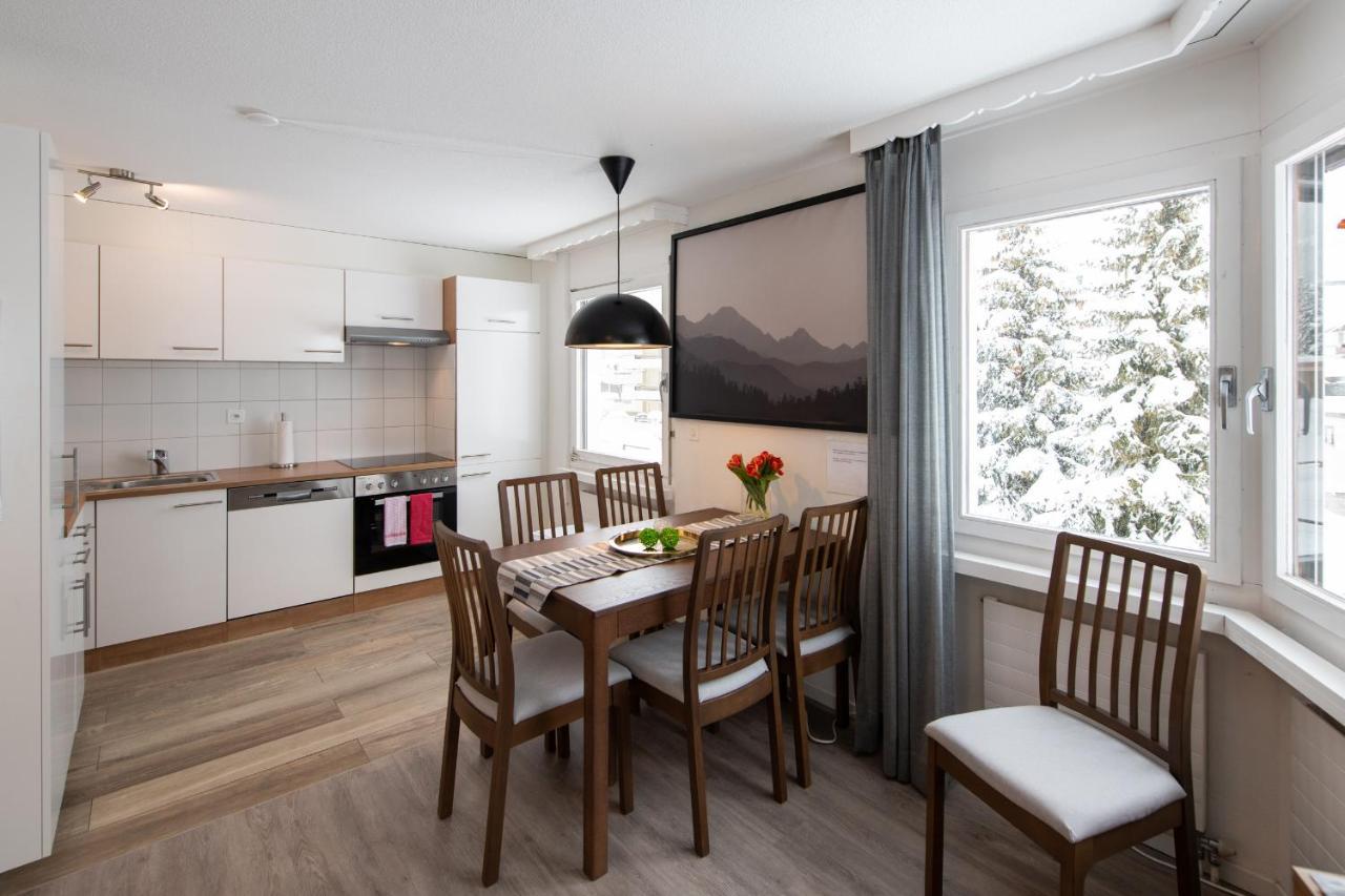 Agrimonia - möbilierte Ferienwohnung mit Balkon Davos Exterior foto