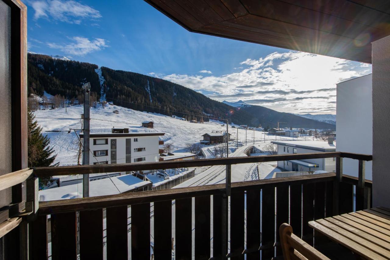Agrimonia - möbilierte Ferienwohnung mit Balkon Davos Exterior foto